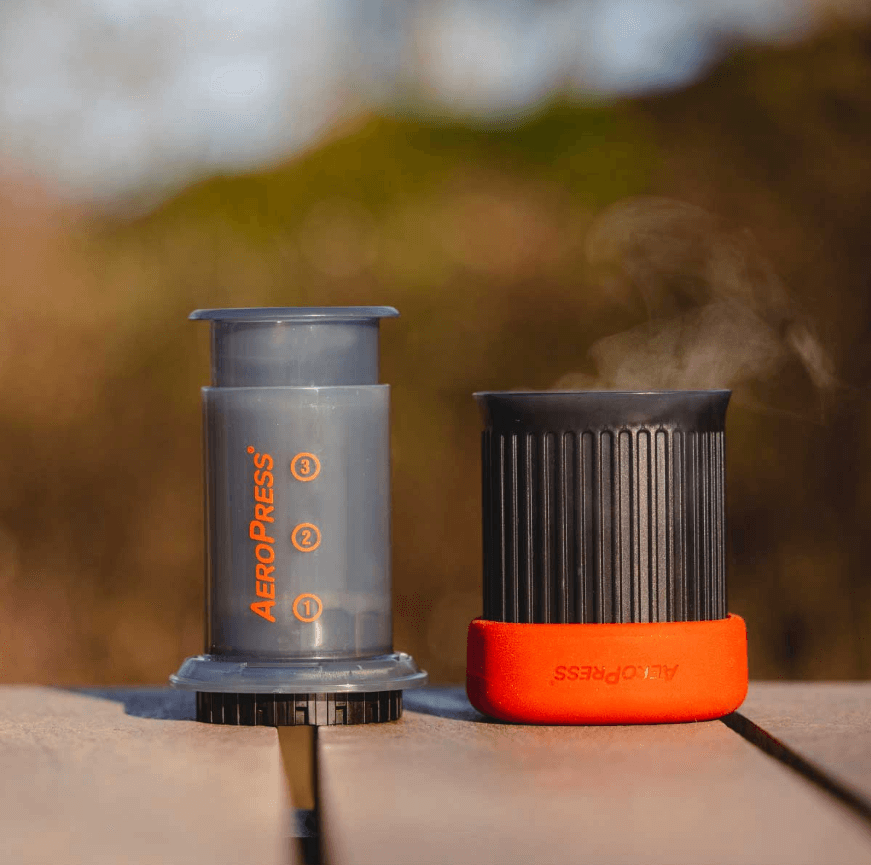 Aeropress Go Travel Coffee Maker - Polypropylene, Phthalate-Free, Gray ( 10R11